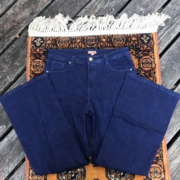 Modcloth Denim - NWOT ModCloth High Waisted Navy Blue Flared Denim Jeans 👖 Large